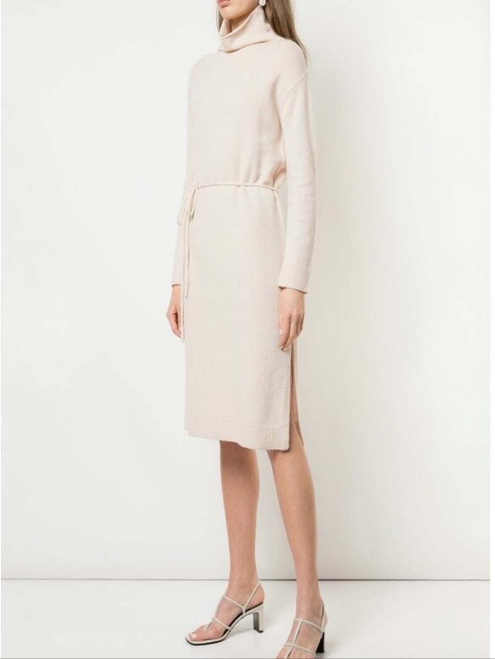 NWT VINCE | $445 Turtleneck Cashmere-Blend Midi Dress - Picture 3 of 9